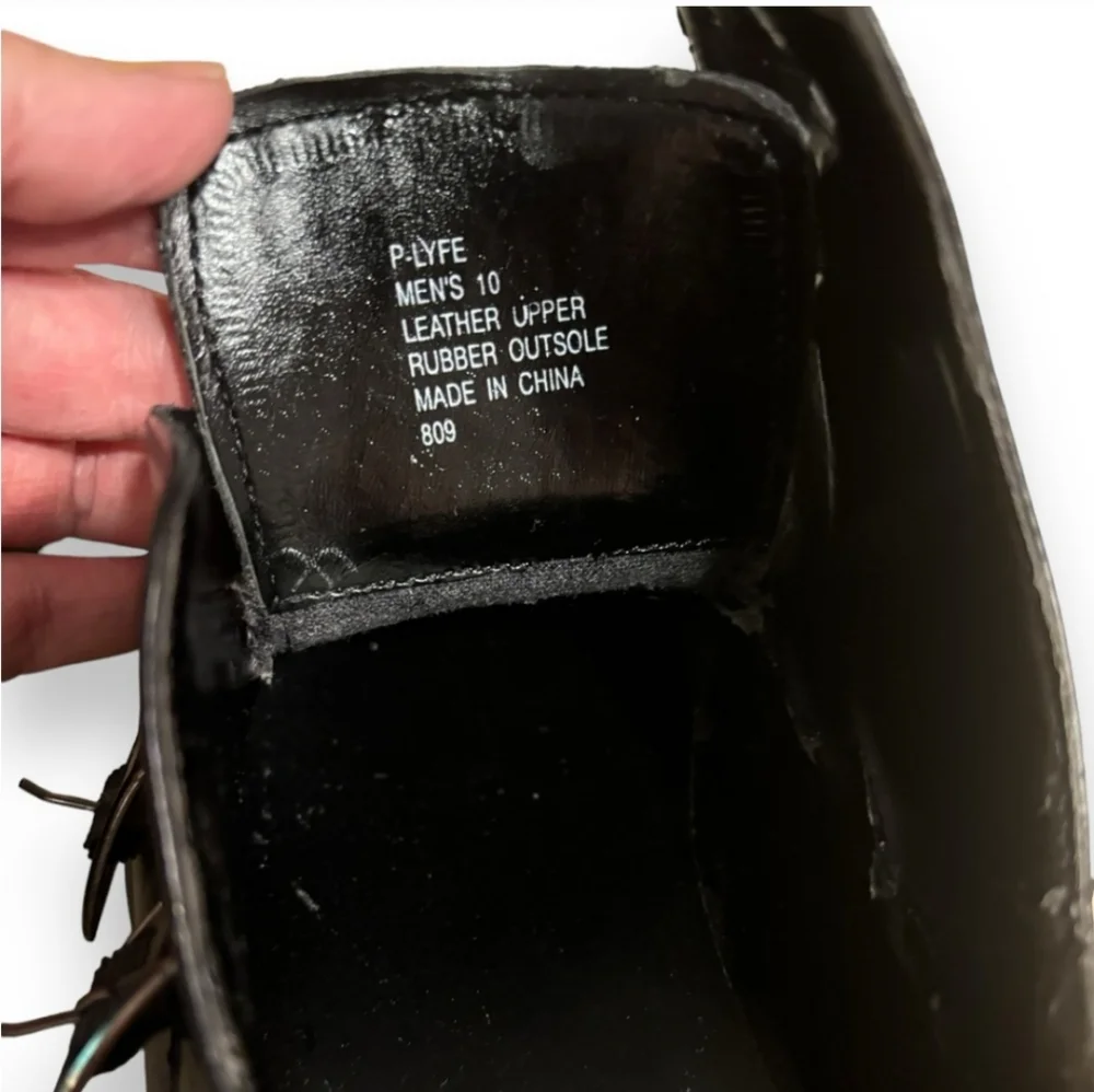 STEVE MADDEN P-Lyfe Black Leather Double Monk Strap Dress Shoes